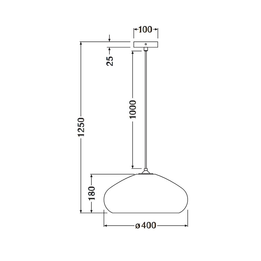 Ledvance - Hanglamp aan een koord DECOR CARDBOARD 1xE27/15W/230V diameter 40 cm