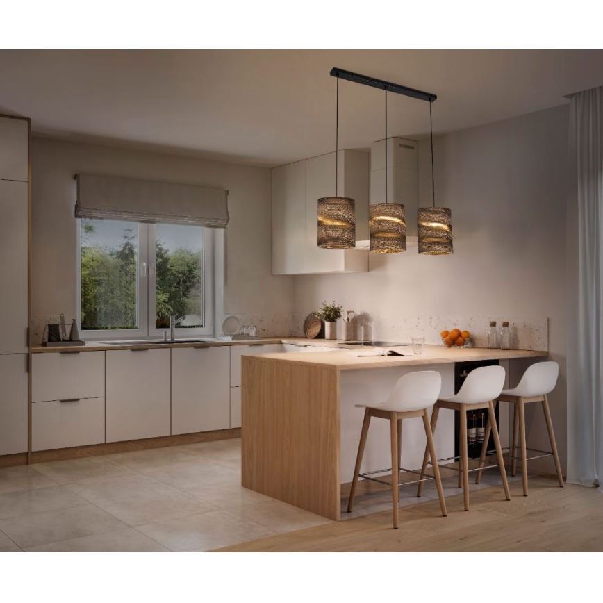 Ledvance - Hanglamp aan een koord DECOR CARDBOARD 3xE27/15W/230V