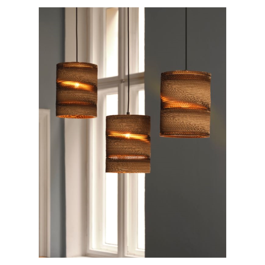 Ledvance - Hanglamp aan een koord DECOR CARDBOARD 3xE27/15W/230V