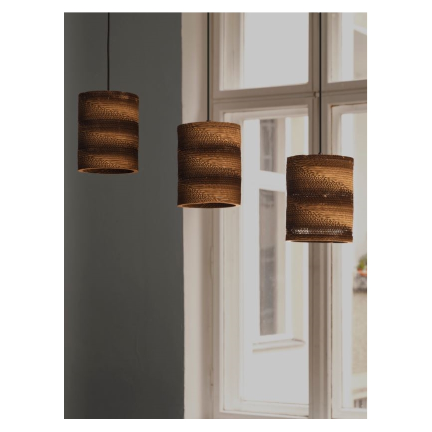 Ledvance - Hanglamp aan een koord DECOR CARDBOARD 3xE27/15W/230V