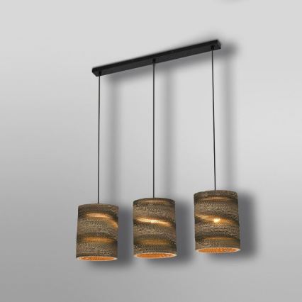 Ledvance - Hanglamp aan een koord DECOR CARDBOARD 3xE27/15W/230V