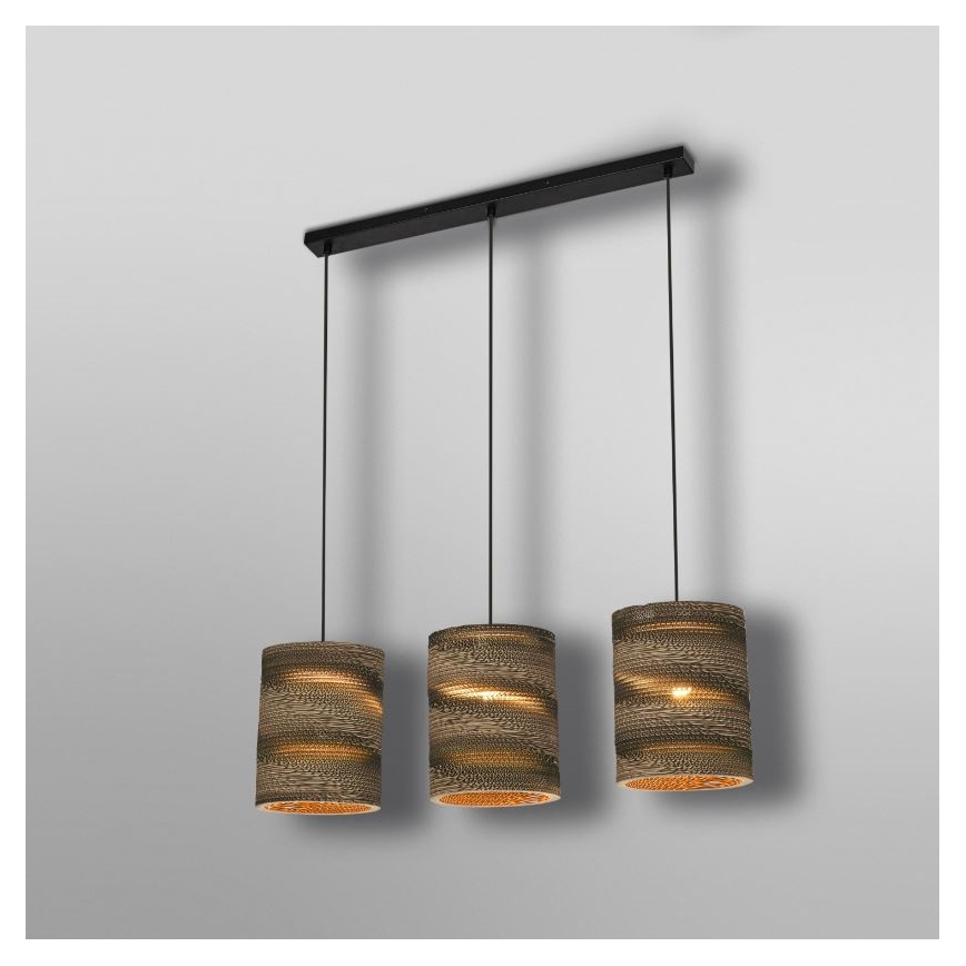 Ledvance - Hanglamp aan een koord DECOR CARDBOARD 3xE27/15W/230V