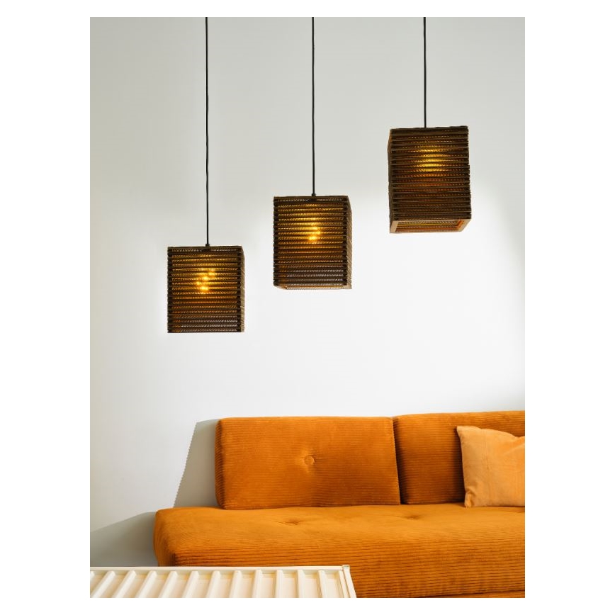 Ledvance - Hanglamp aan een koord DECOR CARDBOARD 3xE27/15W/230V