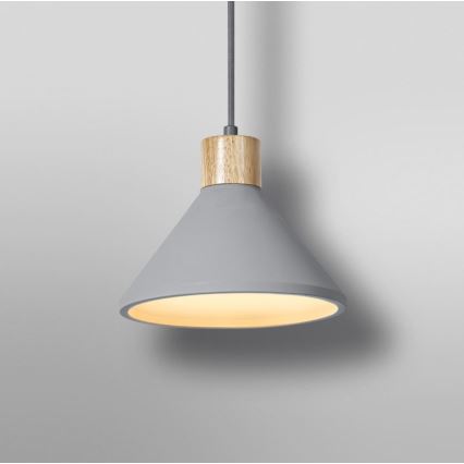 Ledvance - Hanglamp aan een koord DECOR CONCRETE 1xE27/15W/230V diameter 22 cm beton grijs