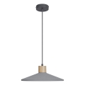 Ledvance - Hanglamp aan een koord DECOR CONCRETE 1xE27/15W/230V diameter 32 cm beton grijs