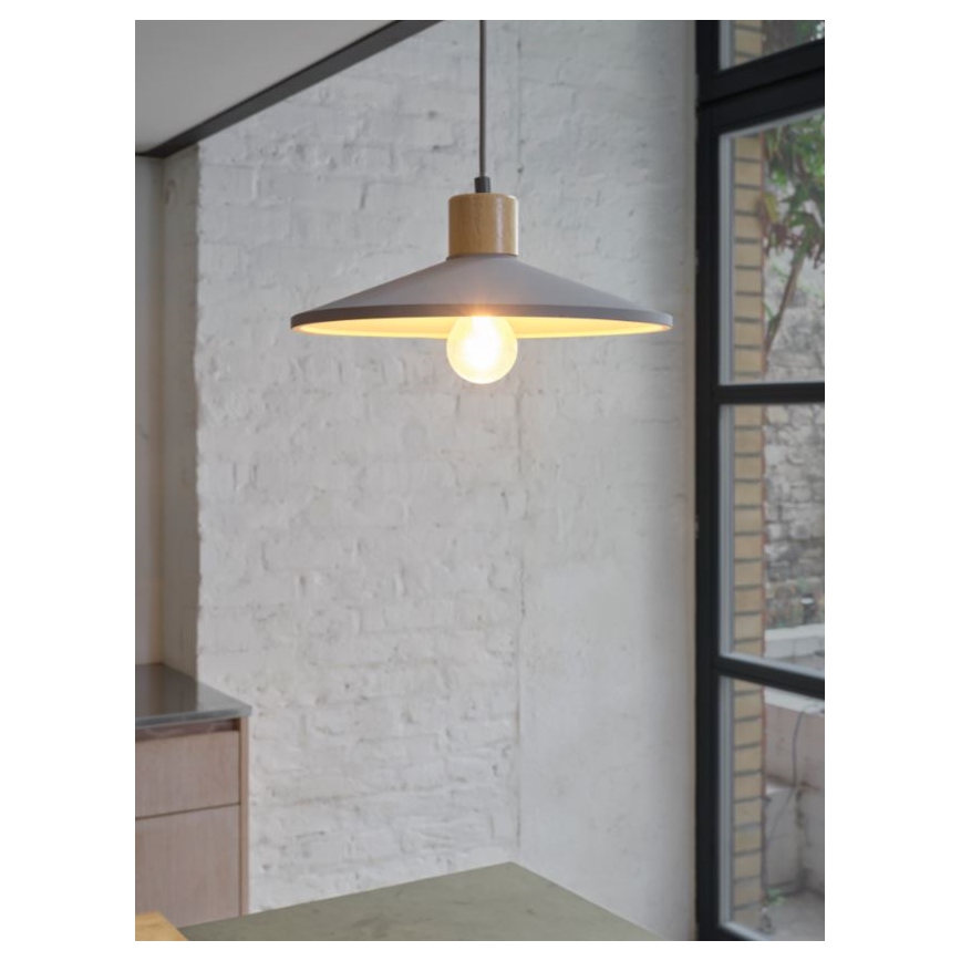 Ledvance - Hanglamp aan een koord DECOR CONCRETE 1xE27/15W/230V diameter 32 cm beton grijs