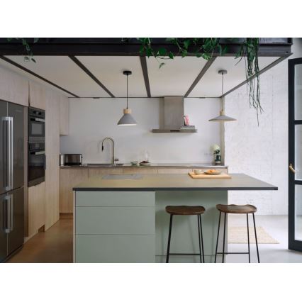 Ledvance - Hanglamp aan een koord DECOR CONCRETE 1xE27/15W/230V diameter 32 cm beton grijs