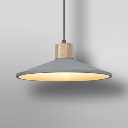 Ledvance - Hanglamp aan een koord DECOR CONCRETE 1xE27/15W/230V diameter 32 cm beton grijs