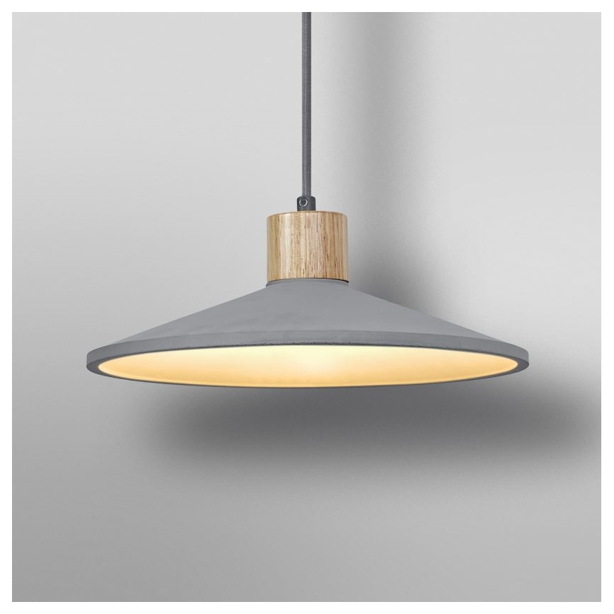 Ledvance - Hanglamp aan een koord DECOR CONCRETE 1xE27/15W/230V diameter 32 cm beton grijs