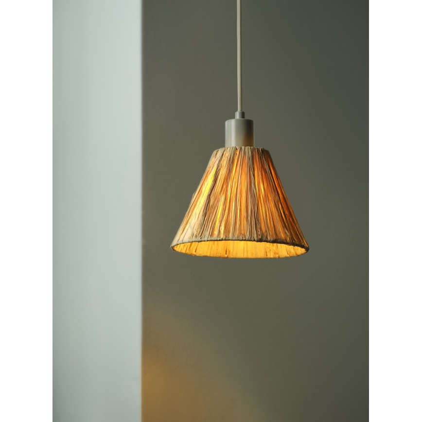 Ledvance - Hanglamp aan een koord DECOR RAFFIA 1xE27/15W/230V