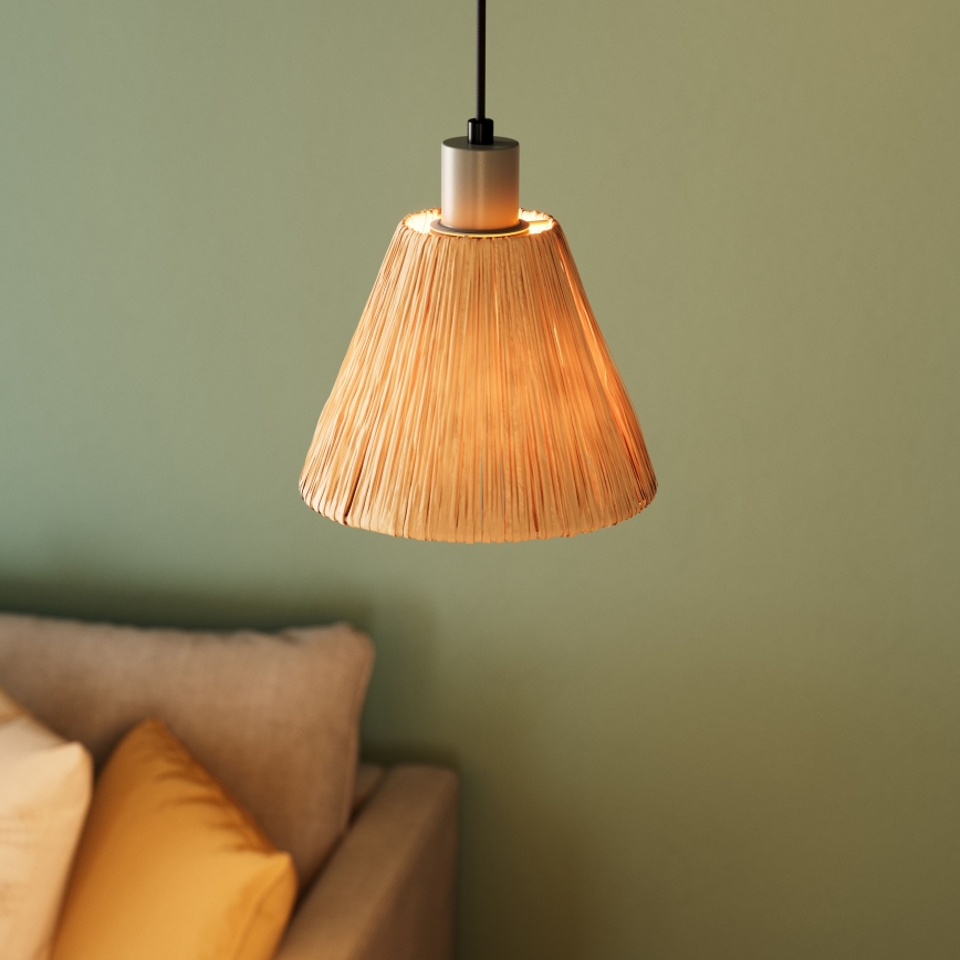 Ledvance - Hanglamp aan een koord DECOR RAFFIA 1xE27/15W/230V