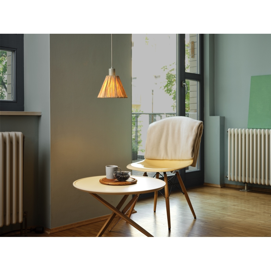 Ledvance - Hanglamp aan een koord DECOR RAFFIA 1xE27/15W/230V