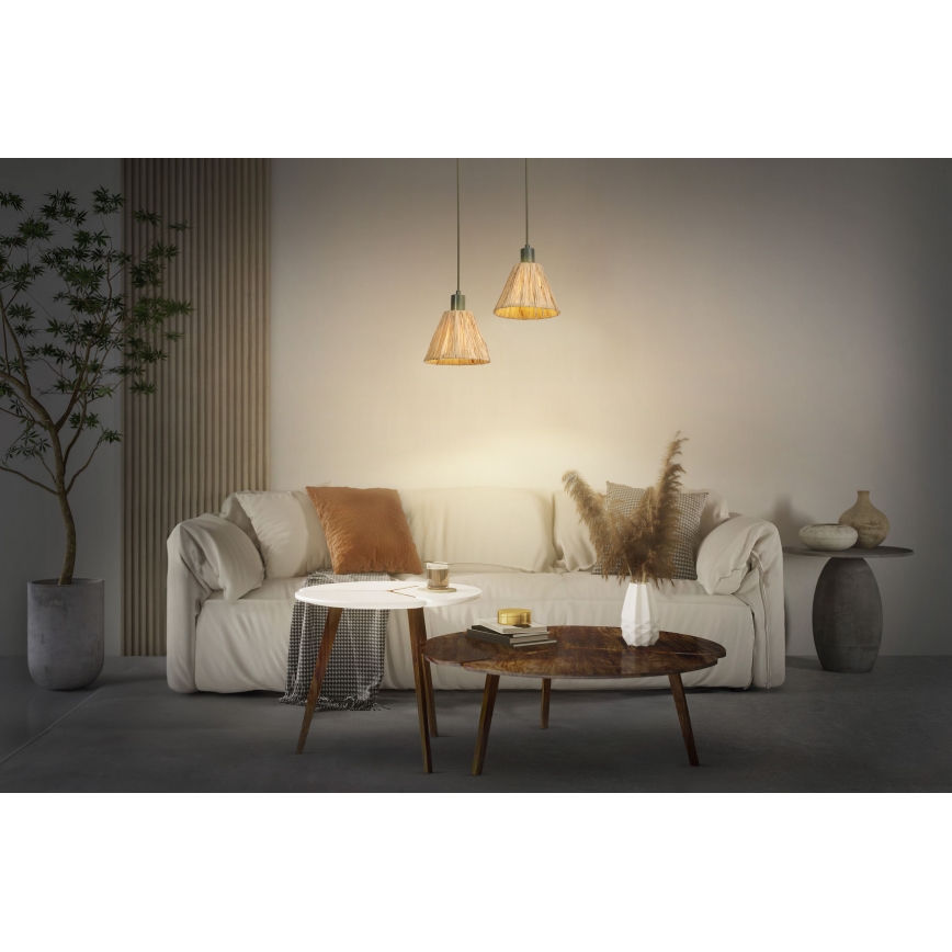 Ledvance - Hanglamp aan een koord DECOR RAFFIA 1xE27/15W/230V