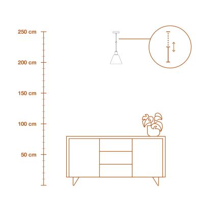 Ledvance - Hanglamp aan een koord DECOR RAFFIA 1xE27/15W/230V