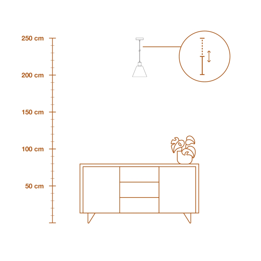 Ledvance - Hanglamp aan een koord DECOR RAFFIA 1xE27/15W/230V