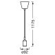 Ledvance - Hanglamp aan een koord PENDULUM BELL 1xE27/15W/230V wit