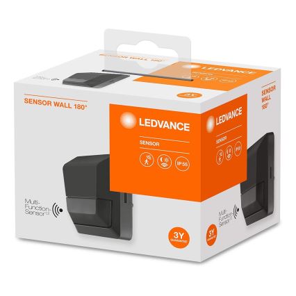 Ledvance - Infrarood bewegingssensor voor buiten 230V IP55 antraciet