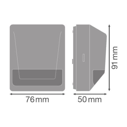 Ledvance - Infrarood bewegingssensor voor buiten 230V IP55 antraciet