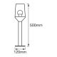 Ledvance - Lamp voor Buiten CALICE 1xE27/60W/230V IP44 50 cm