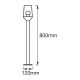 Ledvance - Lamp voor Buiten CALICE 1xE27/60W/230V IP44 80 cm