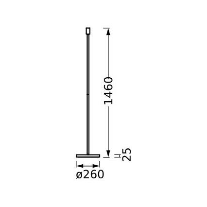 Ledvance - Lampen standaard DECOR STICK 1xE27/40W/230V beige