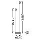 Ledvance - Lampen standaard DECOR STICK 2xE27/40W/230V antraciet