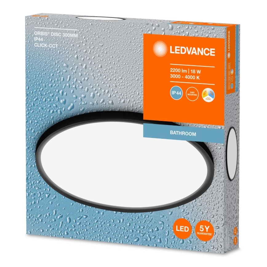 Ledvance - LED Badkamer plafondlamp DISC LED/18W/230V 3000/4000K IP44