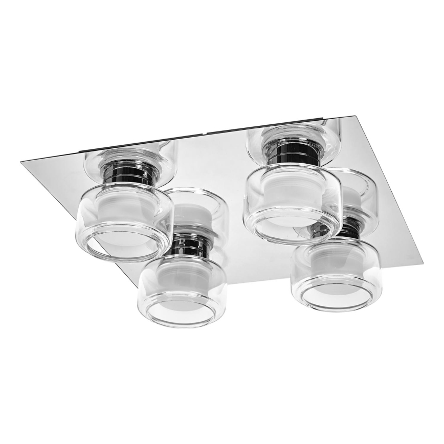 Ledvance - LED Badkamer plafondlamp ORBIS FLAME 4xLED/5,5W/230V 3000/4000K IP44 chroom