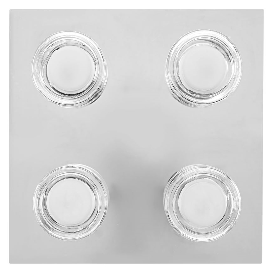 Ledvance - LED Badkamer plafondlamp ORBIS FLAME 4xLED/5,5W/230V 3000/4000K IP44 chroom