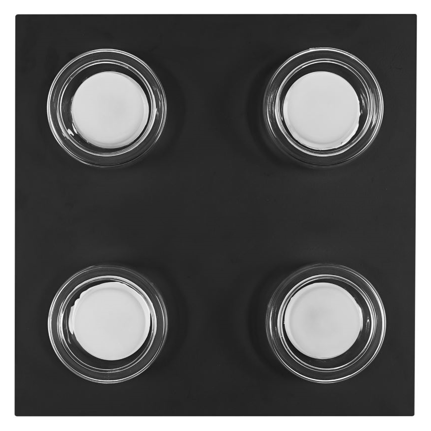 Ledvance - LED Badkamer plafondlamp ORBIS FLAME 4xLED/5,5W/230V 3000/4000K IP44 zwart