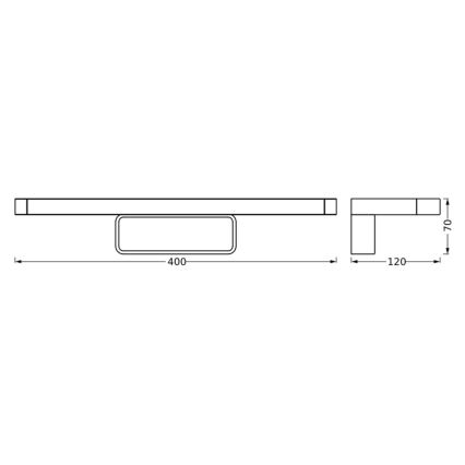 Ledvance - LED Badkamer spiegelverlichting DISC BAR LED/7W/230V 3000/4000K IP44