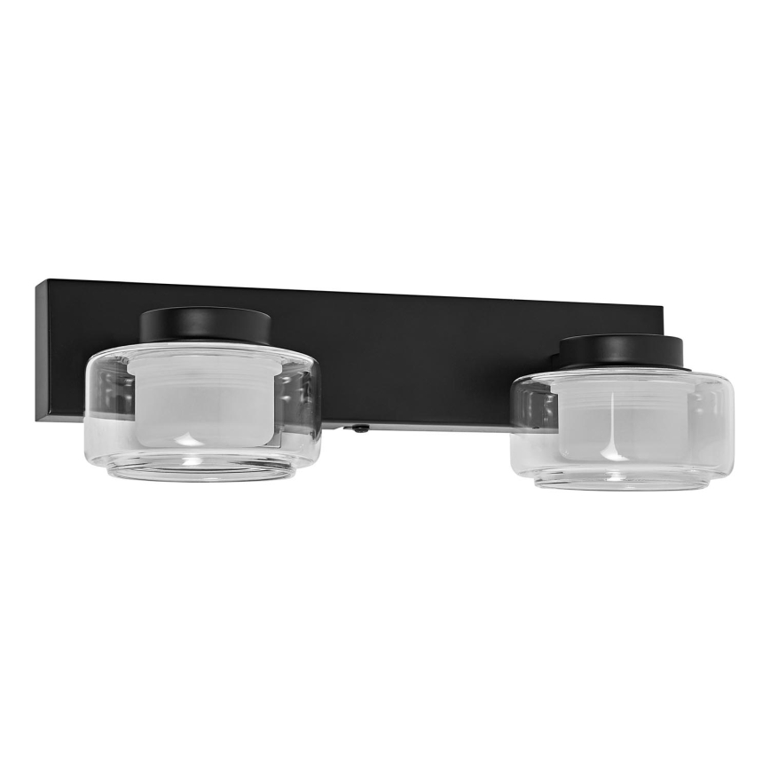 Ledvance - LED Badkamer wandlamp ORBIS FLAME 2xLED/5,5W/230V 3000/4000K IP44 zwart