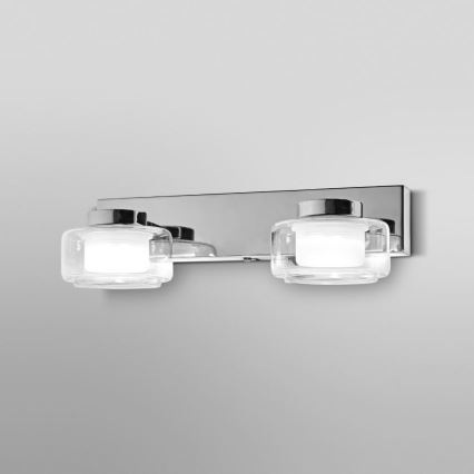 Ledvance - LED Badkamer wandlamp ORBIS FLAME 2xLED/5,5W/230V 3000/4000K IP44 chroom
