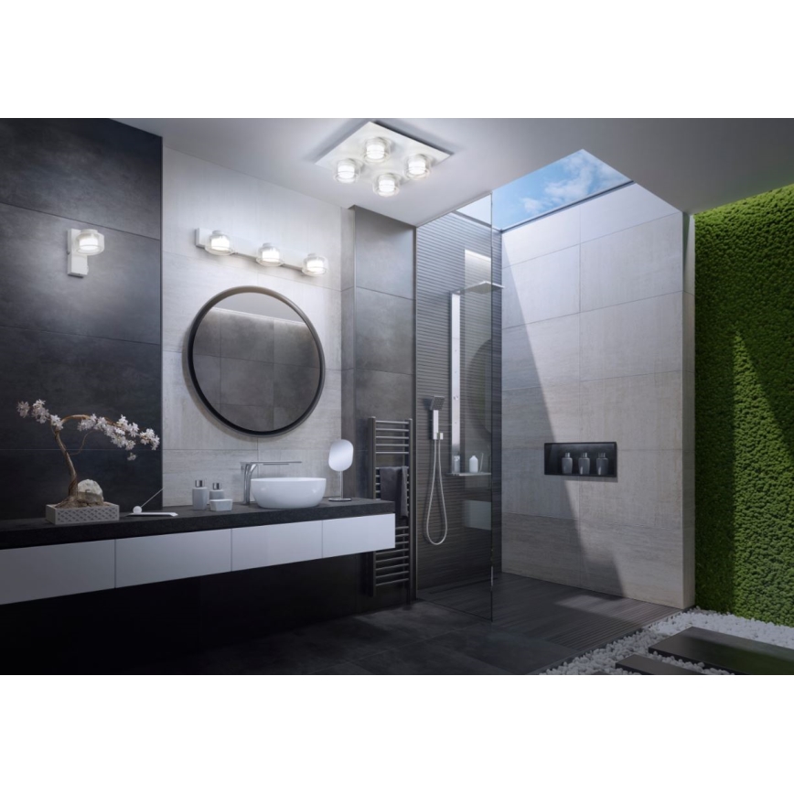 Ledvance - LED Badkamer wandlamp ORBIS FLAME 2xLED/5,5W/230V 3000/4000K IP44 wit