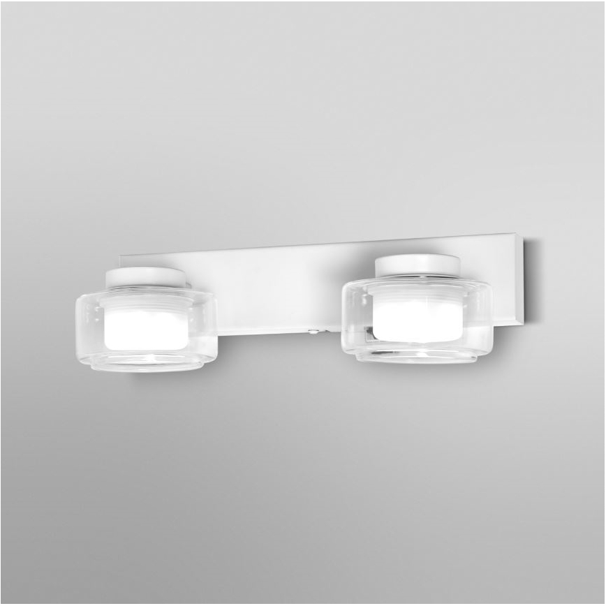 Ledvance - LED Badkamer wandlamp ORBIS FLAME 2xLED/5,5W/230V 3000/4000K IP44 wit