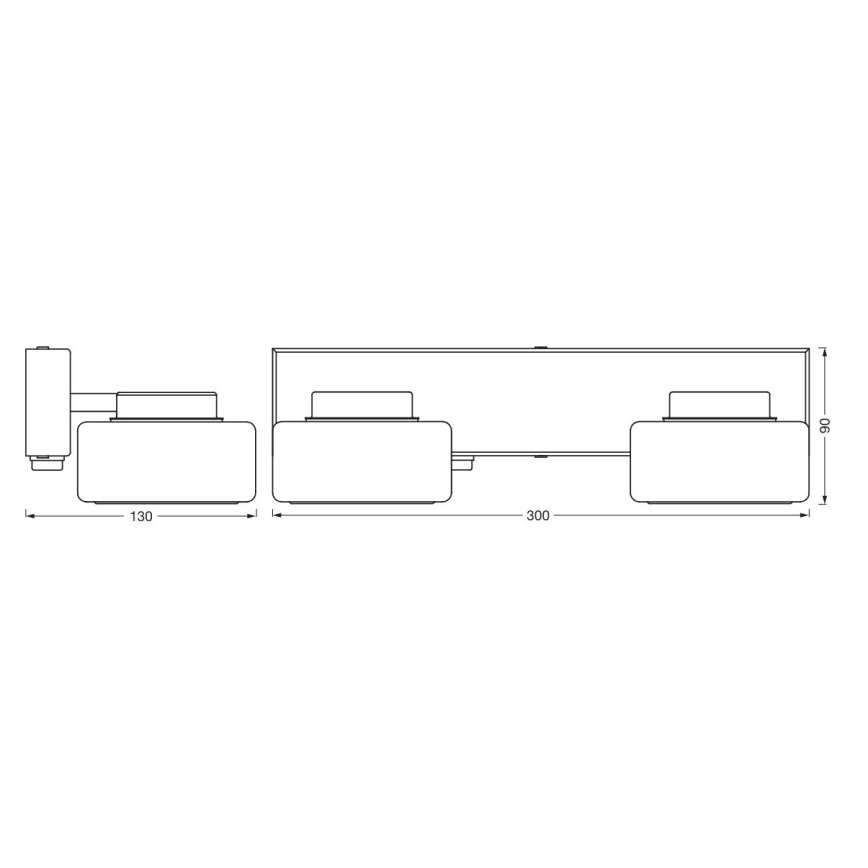 Ledvance - LED Badkamer wandlamp ORBIS FLAME 2xLED/5,5W/230V 3000/4000K IP44 wit