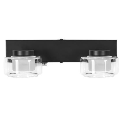 Ledvance - LED Badkamer wandlamp ORBIS FLAME 2xLED/5,5W/230V 3000/4000K IP44 zwart