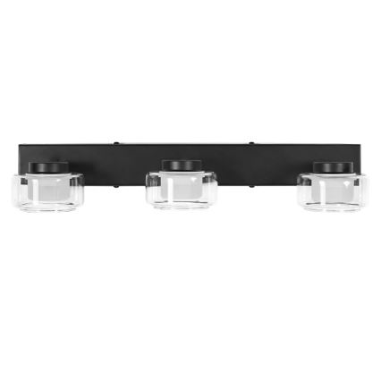 Ledvance - LED Badkamer wandlamp ORBIS FLAME 3xLED/5,5W/230V 3000/4000K IP44 zwart