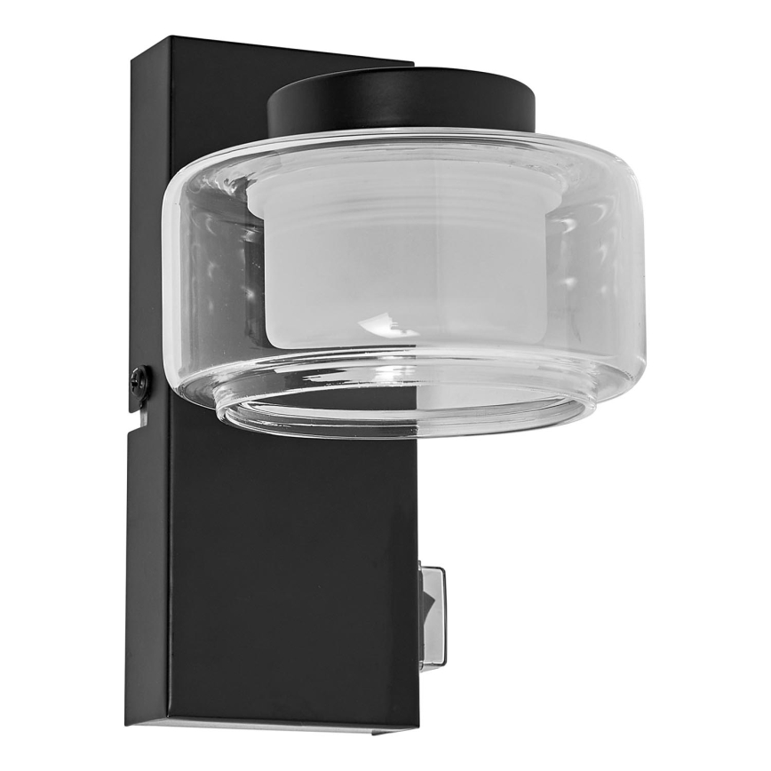 Ledvance - LED Badkamer wandlamp ORBIS FLAME LED/5,5W/230V 3000/4000K IP44 zwart