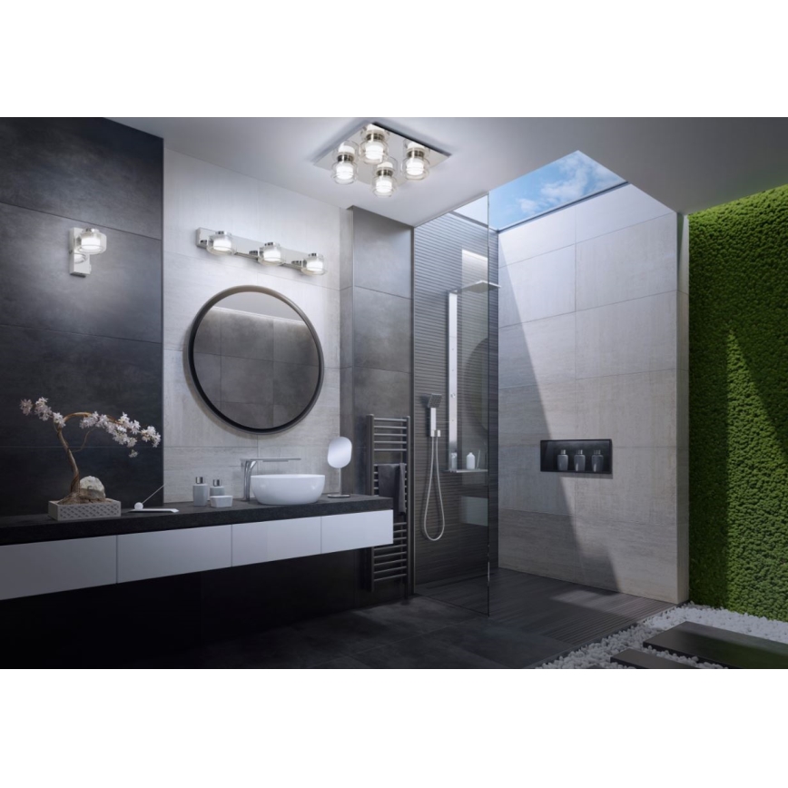 Ledvance - LED Badkamer wandlamp ORBIS FLAME LED/5,5W/230V 3000/4000K IP44 chroom