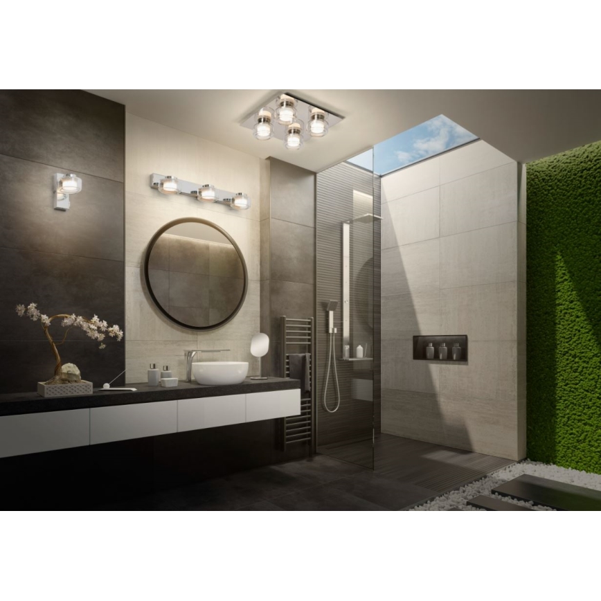Ledvance - LED Badkamer wandlamp ORBIS FLAME LED/5,5W/230V 3000/4000K IP44 chroom