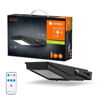 Ledvance - LED Buiten Solar Schijnwerper met Bewegings- en Schemeringssensor FLOOD LED/10W/3,6V 2000 mAh IP65 + afstandsbediening