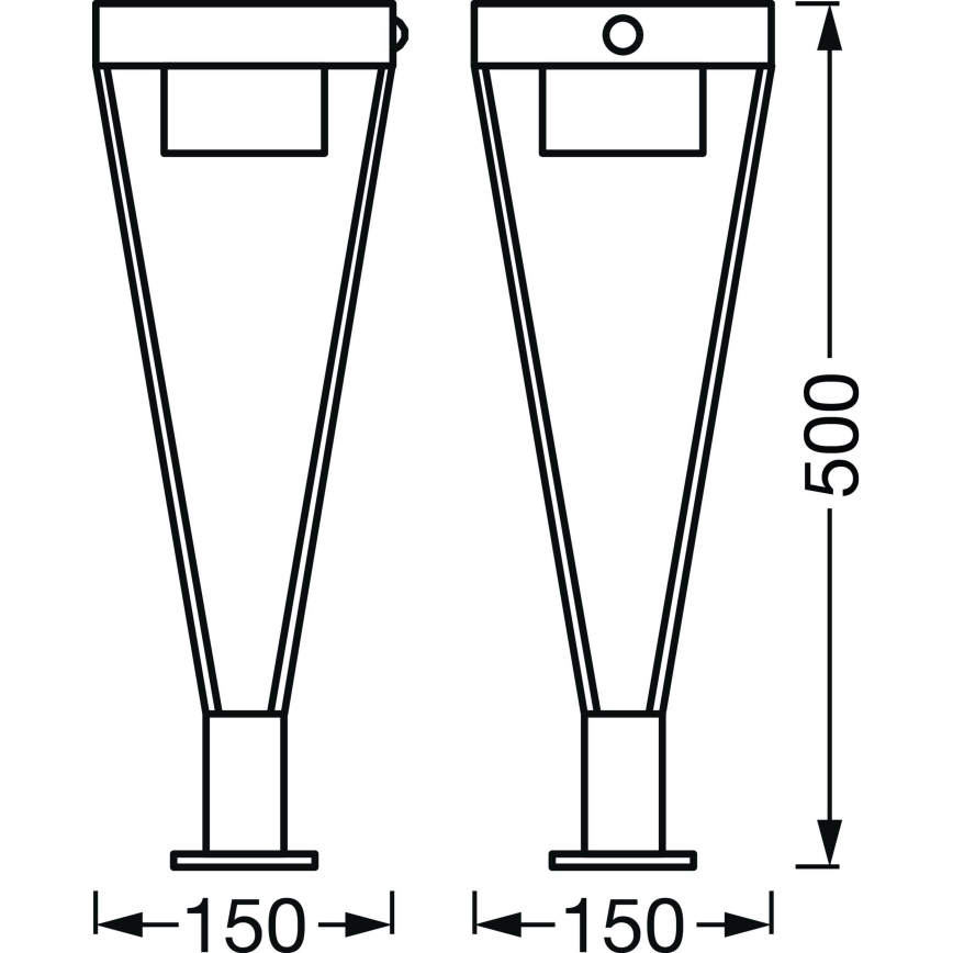 Ledvance - LED Buiten zonne-lamp met sensor BOUQUET LED/6W/3,7V 2200 mAh IP44