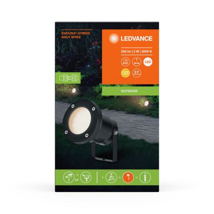 Ledvance - LED Buitenlamp ENDURA HYBRID NAUT SPIKE LED/2W/12V IP44