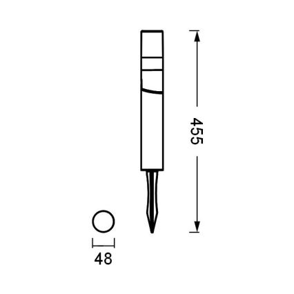 Ledvance - LED Buitenlamp ENDURA HYBRID ROTA SPIKE LED/1W/12V IP44