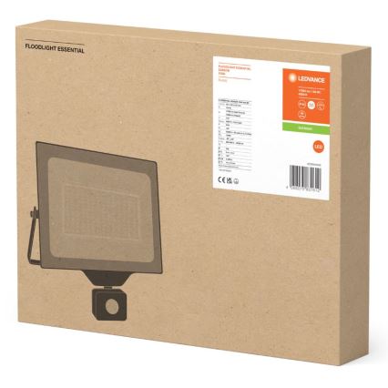 Ledvance - LED buitenwandstraler met sensor FLOODLIGHT ESSENTIAL LED/150W/230V IP44