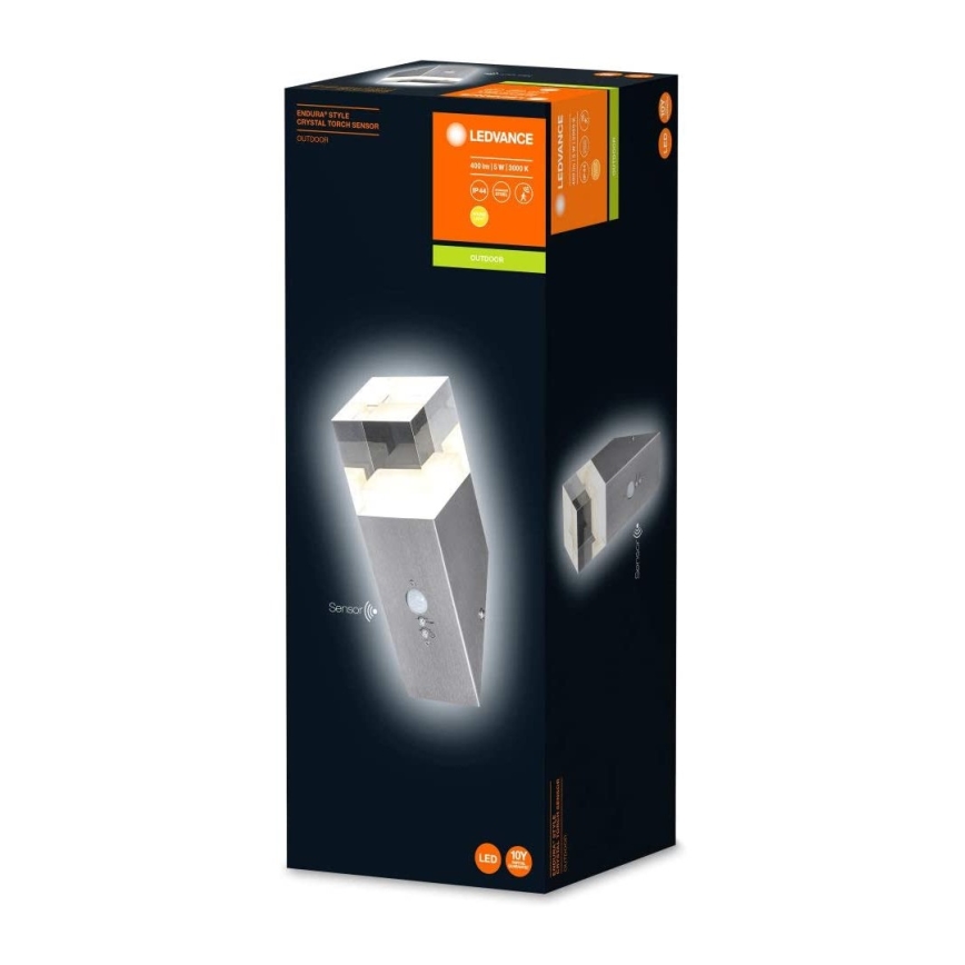 Ledvance - LED buitenwandlamp met sensor CRYSTAL LED/5W/230V IP44