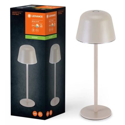 Ledvance - LED Dimbaar buitenshuis rechargeable lamp TABLE LED/2,5W/5V IP54 beige