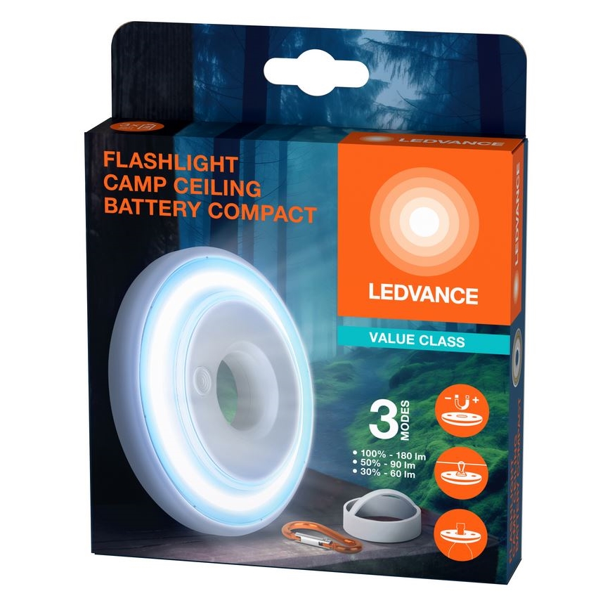Ledvance - LED dimbaar licht FLASHLIGHT CAMP LED/2,2W/3xAAA