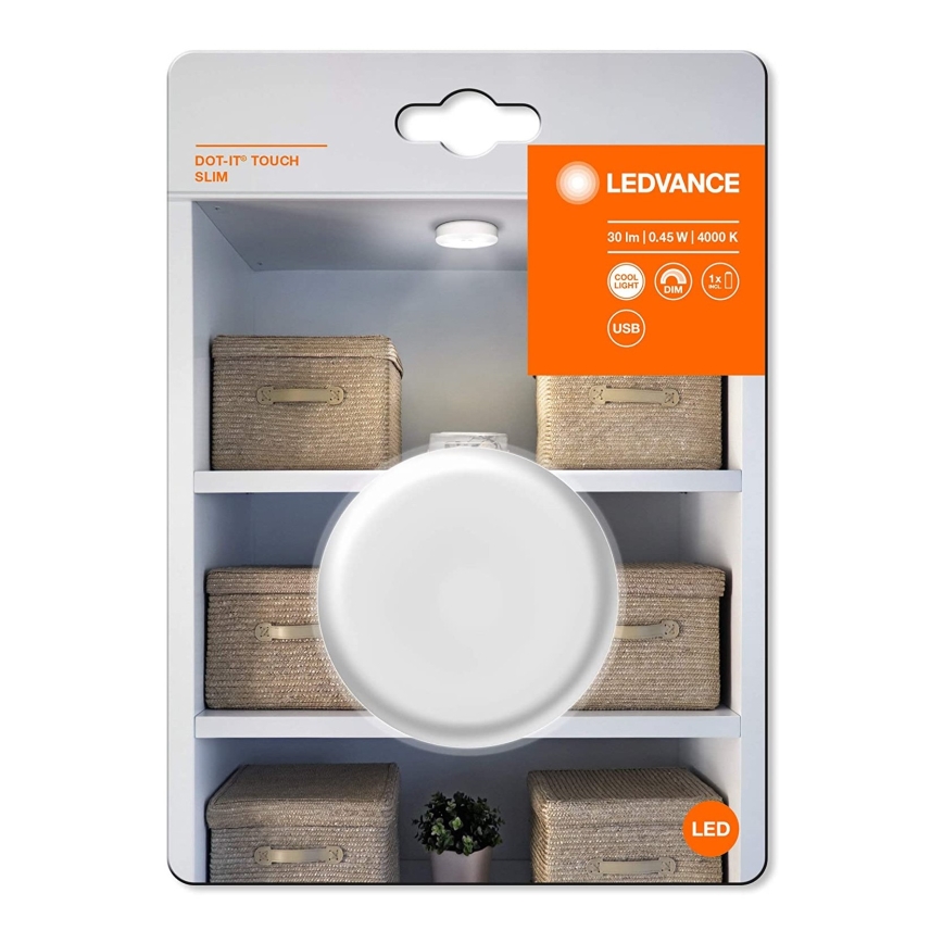 Ledvance - LED Dimbaar oriëntatie lamp DOT-IT LED/0,45W/5V 500 mAh